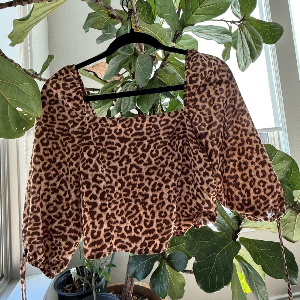 Leopard Print Women's Top
